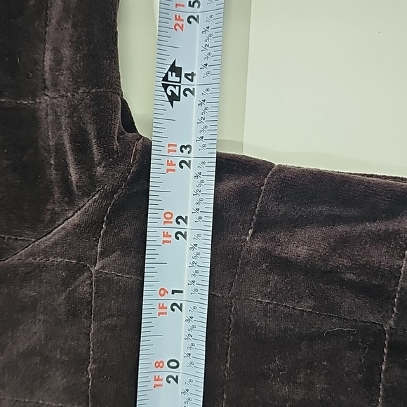 Dana Buchman Brown Velour Top Button Up Jacket Size Medium - Picture 9 of 11